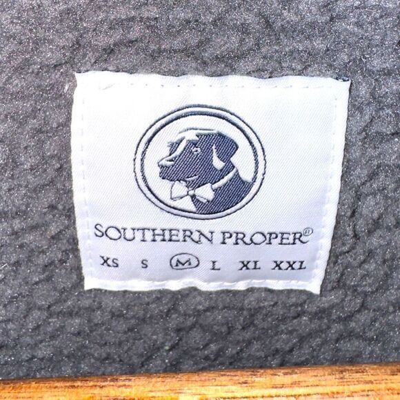 Southern Proper Gray 1/4 Snap Fleece Sweatshirt Size M - Picture 2 of 7